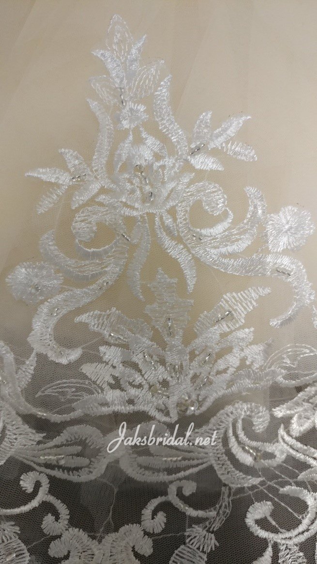 beaded lace applique